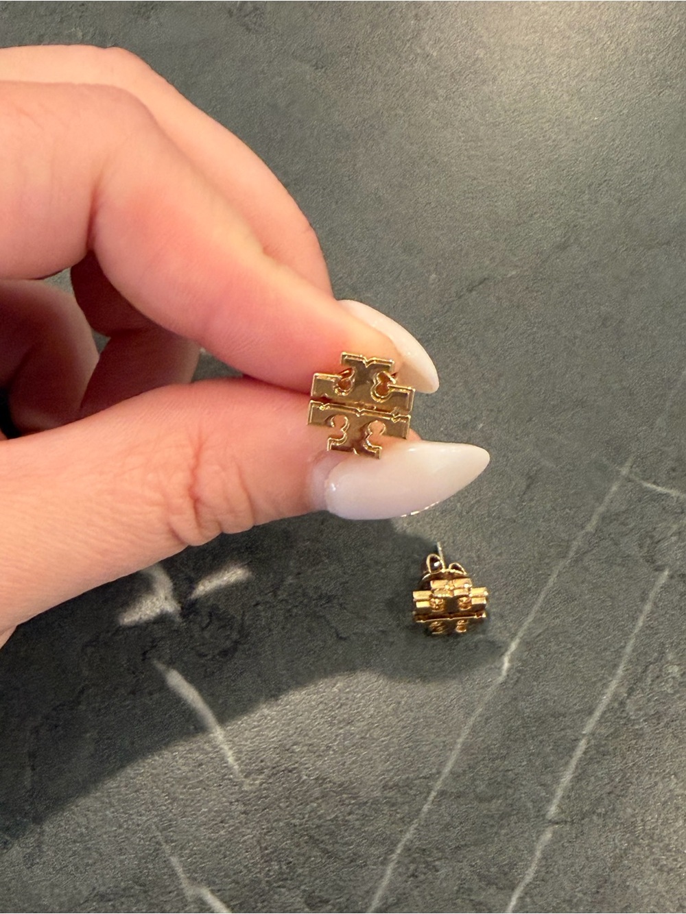 Tory Burch Gold Stud Earrings - Picture 2 of 4